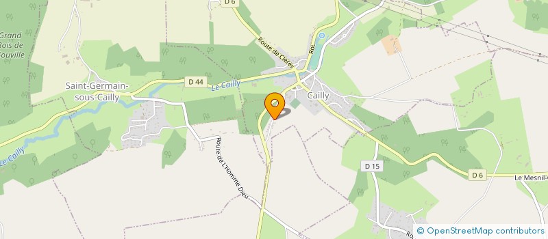 localisation de l'entreprise POLYTECH MACONNERIE  CAILLY