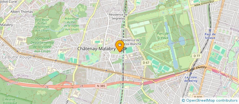 localisation de l'entreprise POLYTEKHNE I.F.Q  CHATENAY-MALABRY