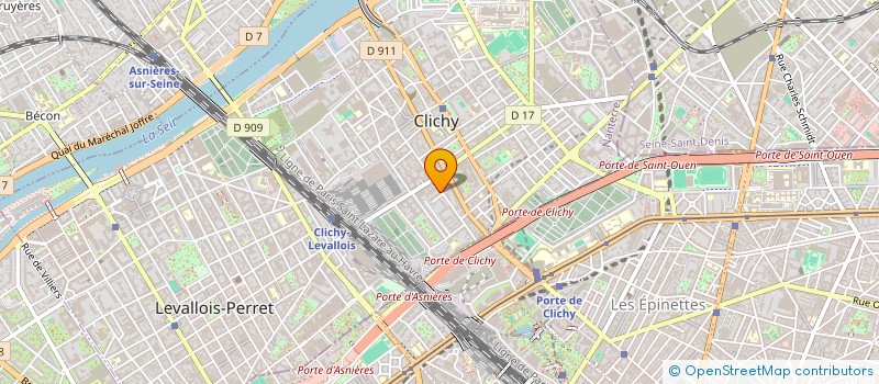 localisation de l'entreprise POLYTEL à CLICHY