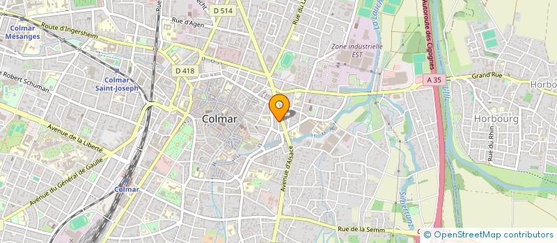 localisation de l'entreprise POLYTHERM à COLMAR