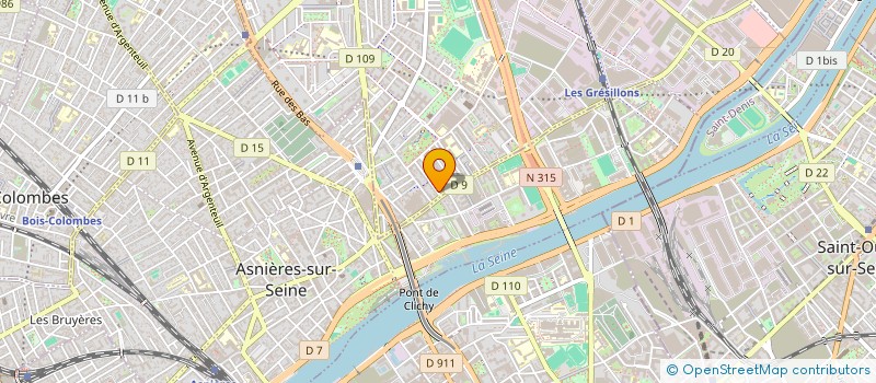 localisation de l'entreprise POLYTOPOS  GENNEVILLIERS