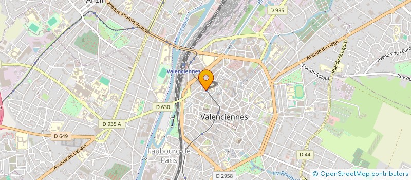 localisation de l'entreprise POLYURBAIN  VALENCIENNES