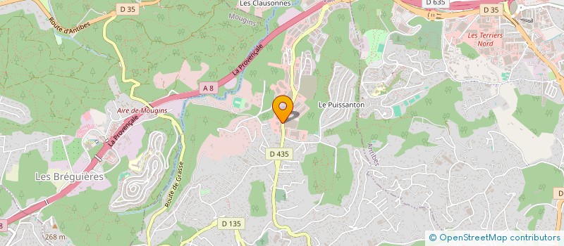 localisation de l'entreprise POLYVENTE à VALLAURIS