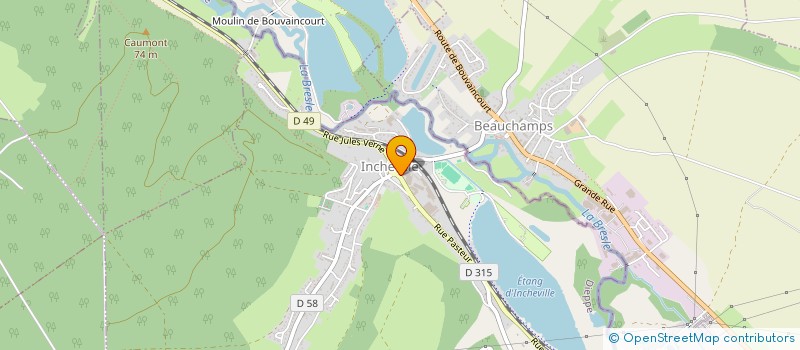 localisation de l'entreprise POLYVERRE  INCHEVILLE