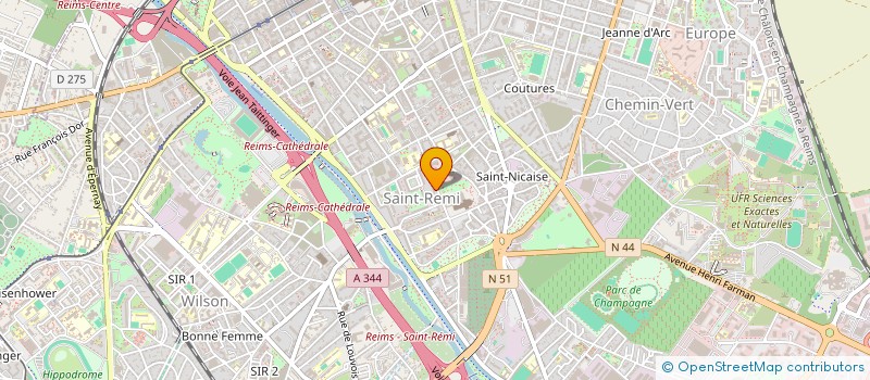 localisation de l'entreprise POLYVISION à REIMS