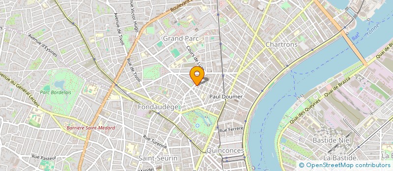 localisation de l'entreprise POLYXENE  BORDEAUX