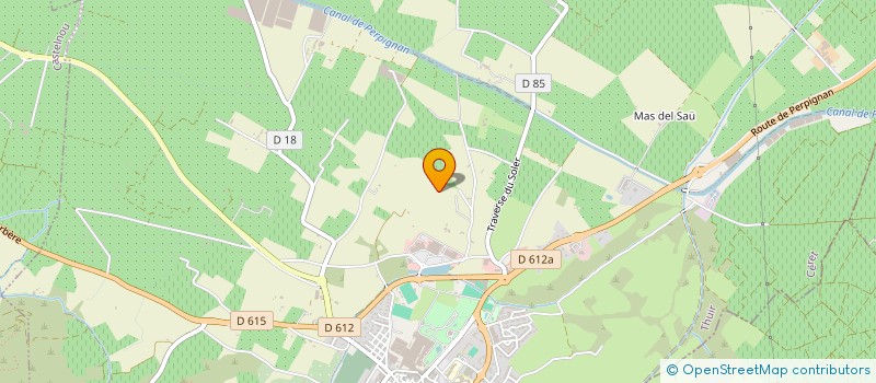 localisation de l'entreprise POM  THUIR