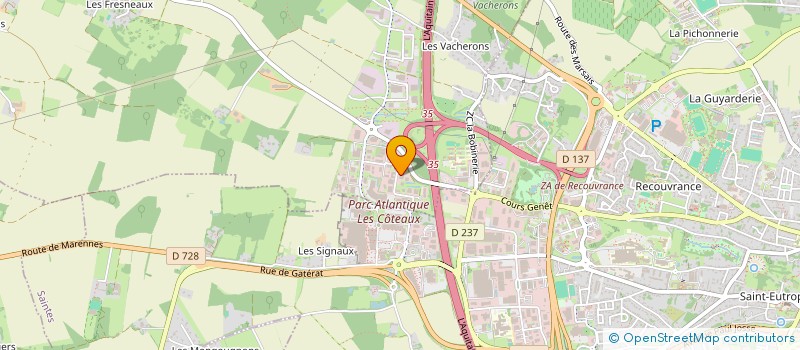 localisation de l'entreprise POM'ANCALUD  SAINT-GEORGES-DES-COTEAUX