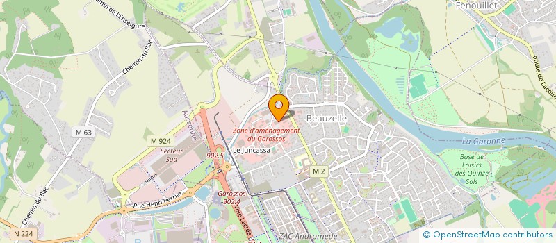 localisation de l'entreprise POM'CANNELLE DECORATION  BEAUZELLE