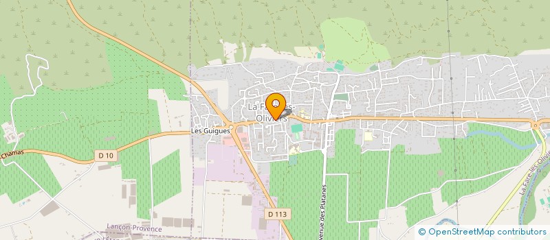 localisation de l'entreprise POM' D'API  LA FARE-LES-OLIVIERS