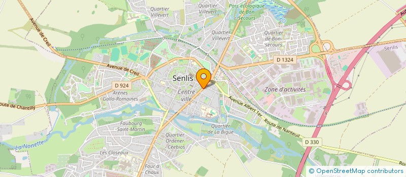 localisation de l'entreprise POM'DE PIN  SENLIS