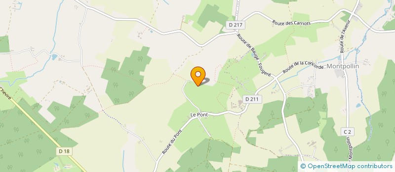 localisation de l'entreprise POM' EDIN  BAUGE-EN-ANJOU