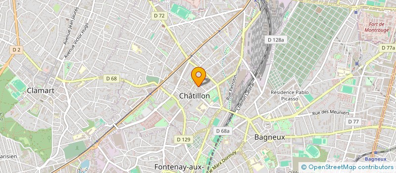 localisation de l'entreprise POM'KANEL DIX HUIT à CHATILLON