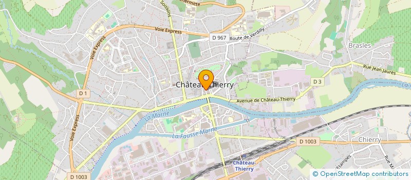 localisation de l'entreprise POM'N à CHATEAU-THIERRY
