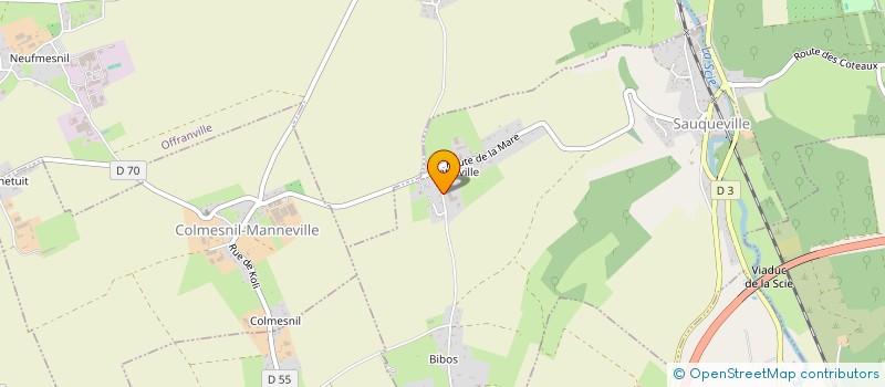 localisation de l'entreprise POM' NORMANDIE  SAUQUEVILLE