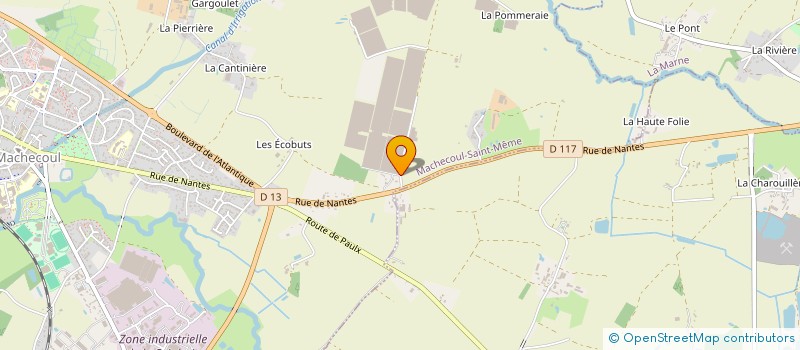 localisation de l'entreprise POM'RETZ  MACHECOUL-SAINT-MEME