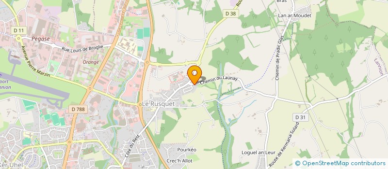 localisation de l'entreprise POM ROZ  LANNION