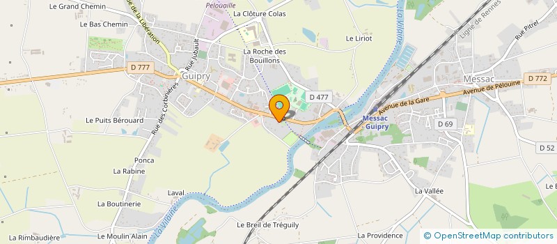 localisation de l'entreprise POM'S BREHAT  GUIPRY-MESSAC