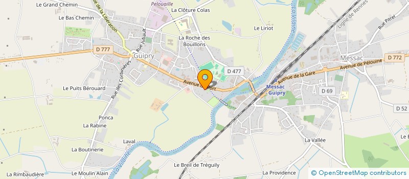 localisation de l'entreprise POM'S MOLENE  GUIPRY-MESSAC