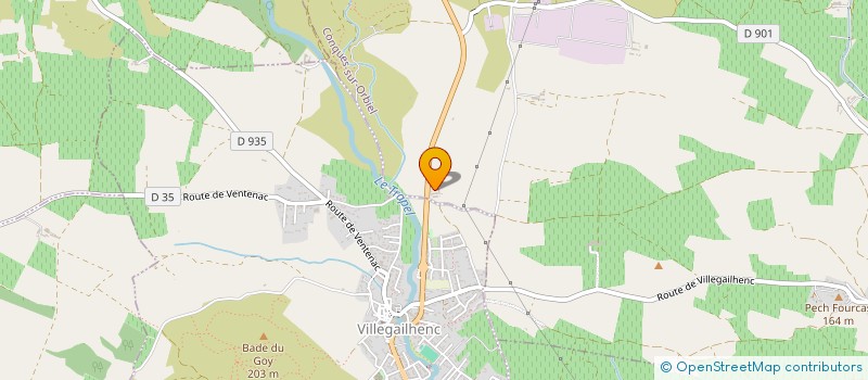 localisation de l'entreprise POM'Z HOLDING  CONQUES-SUR-ORBIEL