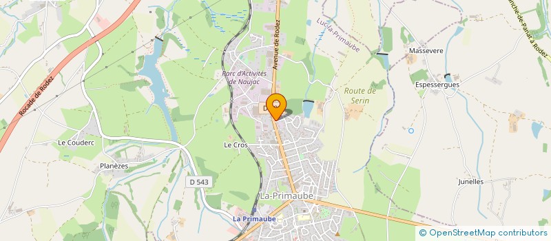 localisation de l'entreprise POMA  LUC-LA-PRIMAUBE