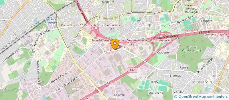 localisation de l'entreprise POMA à PESSAC