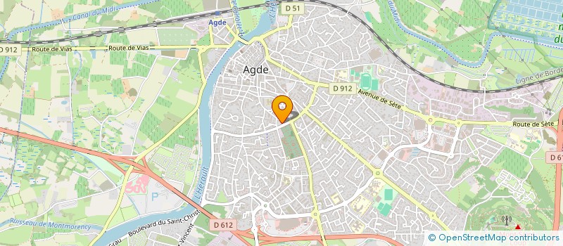 localisation de l'entreprise POMA  AGDE