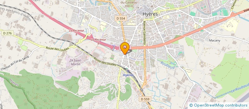 localisation de l'entreprise POMA PACA PAYSAGE  HYERES