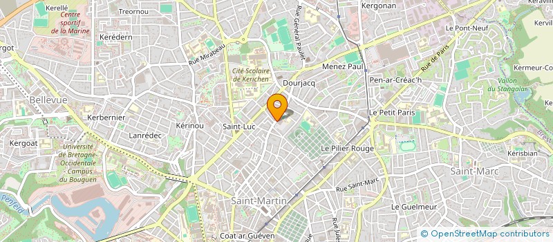 localisation de l'entreprise POMADIS à BREST