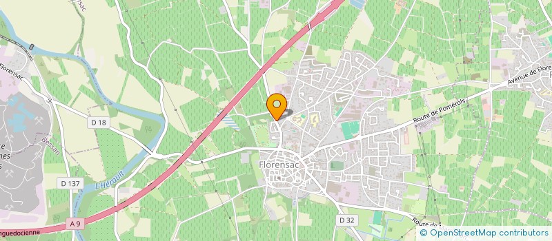 localisation de l'entreprise POMANDRA  FLORENSAC