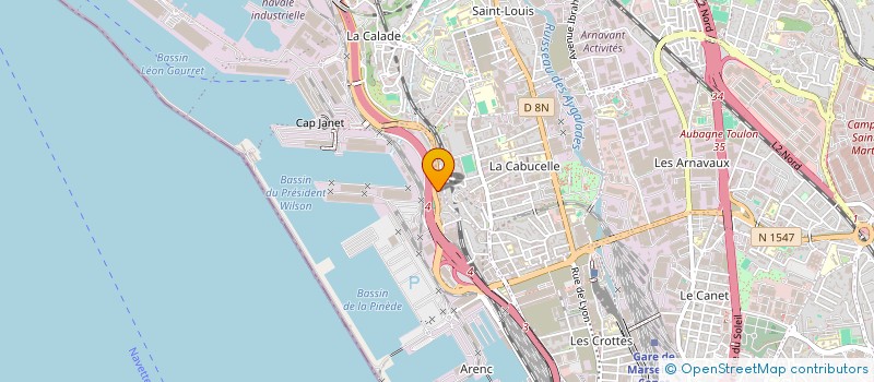localisation de l'entreprise POMARO  MARSEILLE