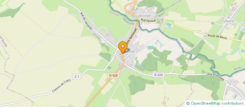 localisation de l'entreprise POMART à LE BOISLE