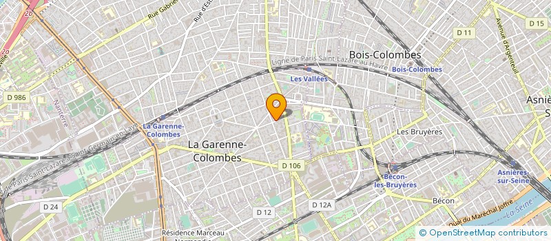 localisation de l'entreprise POMATIF à LA GARENNE-COLOMBES