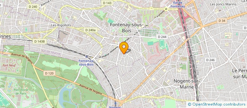 localisation de l'entreprise POMATOSO à FONTENAY-SOUS-BOIS