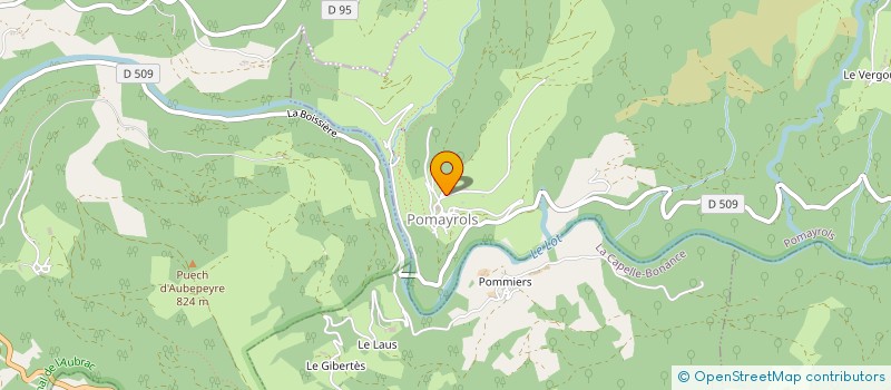 localisation de l'entreprise POMAYROLAISE  POMAYROLS