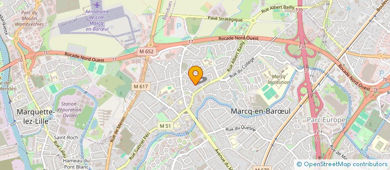 localisation de l'entreprise POMAZ à MARCQ-EN-BARŒUL