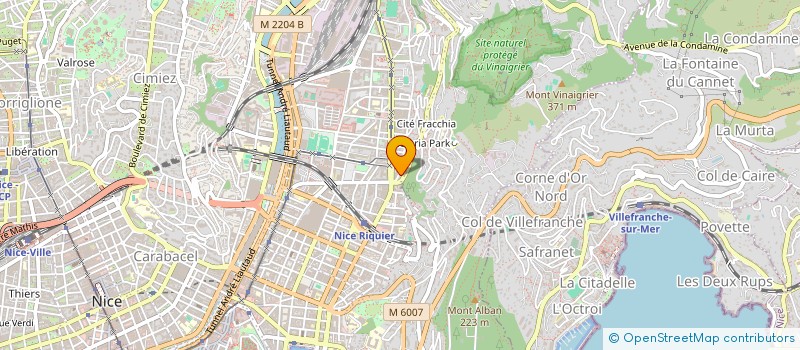 localisation de l'entreprise POMAZUR à NICE