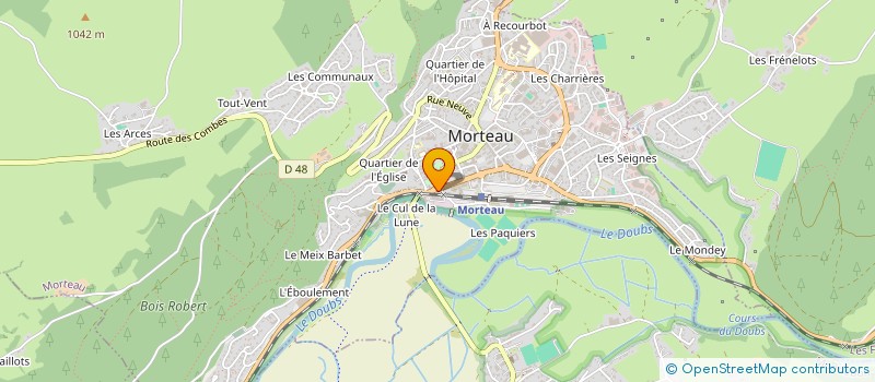 localisation de l'entreprise POMBO  MORTEAU