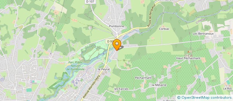 localisation de l'entreprise POMBONNE ! RESEAU SOCIAL ET SOLIDAIRE à BERGERAC