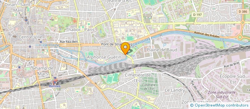 localisation de l'entreprise POMEFA (PROJETS D'ORIENTATION DE MOBILISATION POUR L'EDUCATION, LA FORMATION ET L'AIDE  RENNES