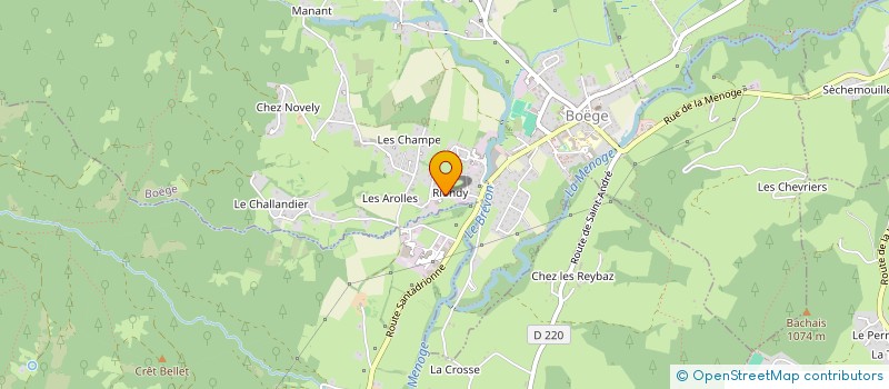 localisation de l'entreprise POMEL FRERES  BOEGE