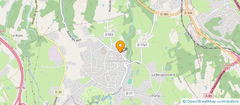 localisation de l'entreprise POMEUR  DOMMARTIN