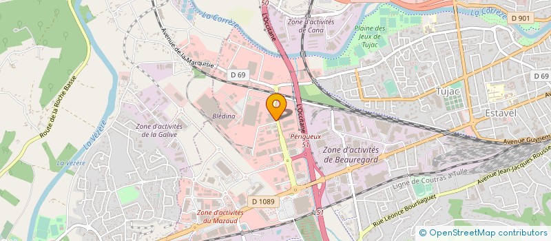 localisation de l'entreprise POMLY à BRIVE-LA-GAILLARDE