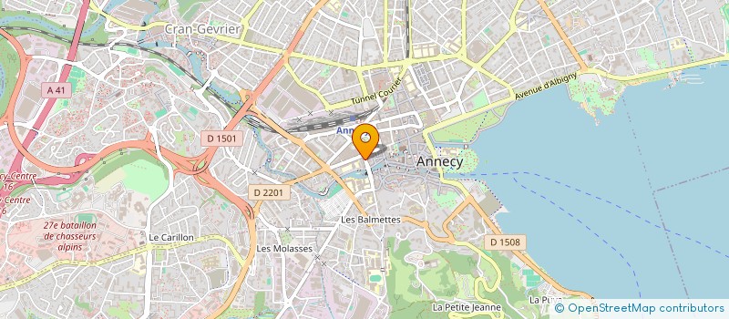 localisation de l'entreprise POMMARIES SANTE à ANNECY