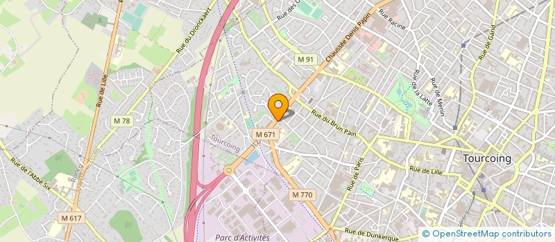 localisation de l'entreprise POMMART-DECO à TOURCOING