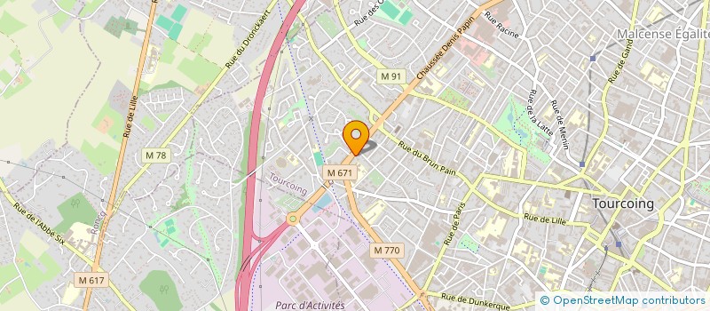 localisation de l'entreprise POMMART-RENO à TOURCOING