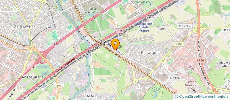 localisation de l'entreprise POMME à LATTES