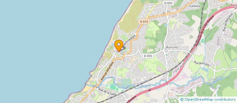 localisation de l'entreprise POMME à BIDART