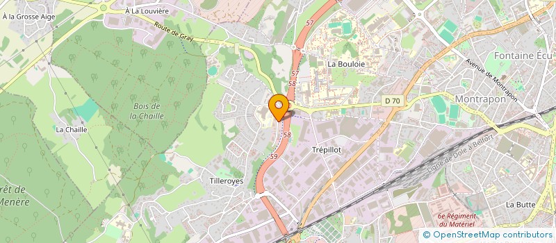 localisation de l'entreprise POMME  BESANCON