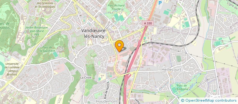 localisation de l'entreprise POMME CANNELLE  VANDUVRE-LES-NANCY